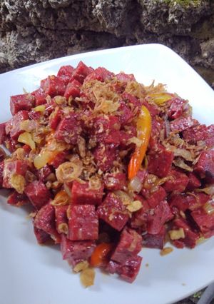 Foto resep 507. Oseng Luncheon Saus Tiram