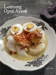 Foto resep Lontong Opor Ayam