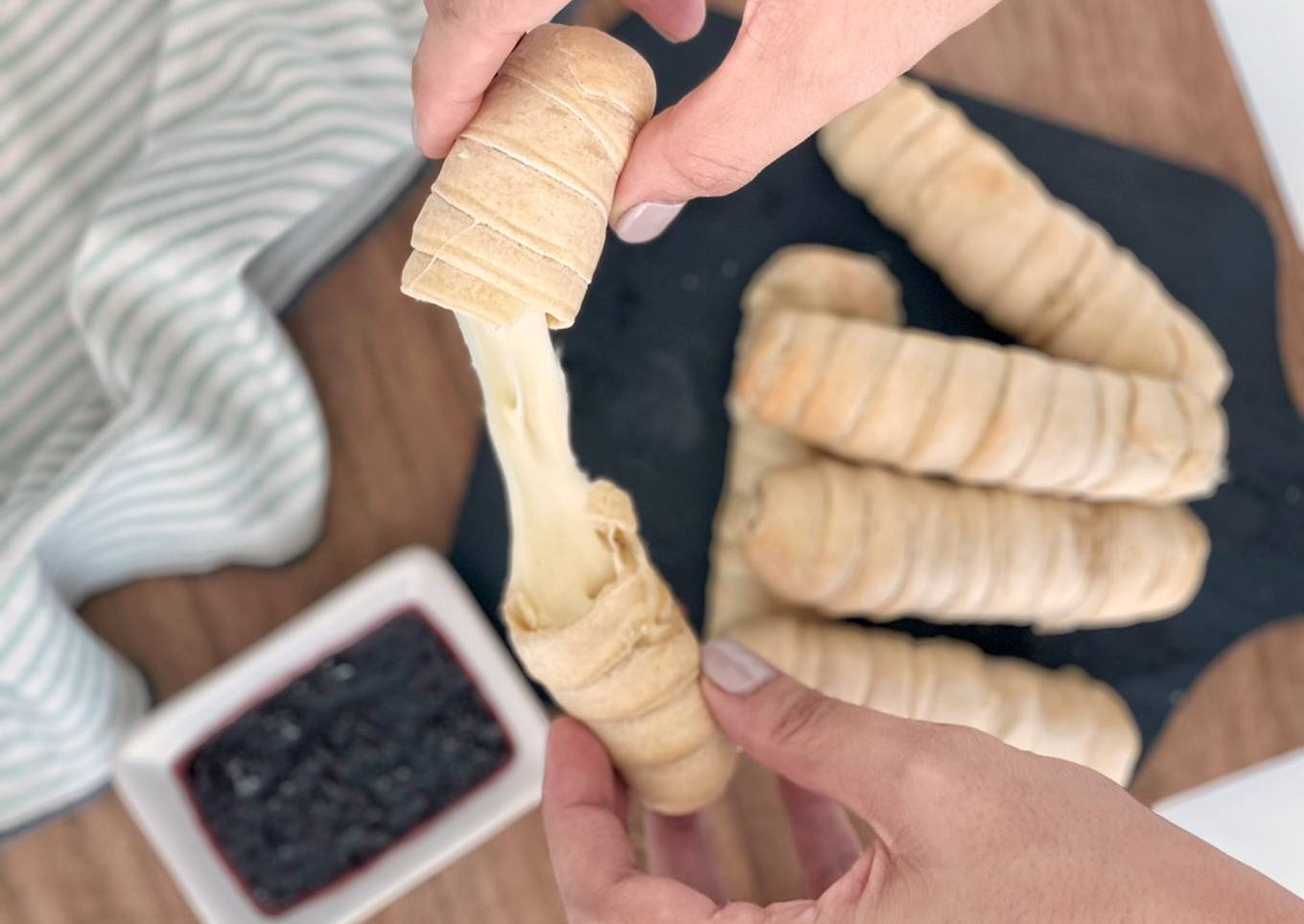 Palitos de queso o tequeños en freidora de aire