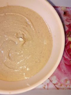 A picture of Homemade peanut butter.