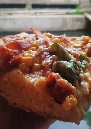 Foto resep Pizza Ekonomis Praktis Anti Pegal Lembut Anti Gagal Teflon