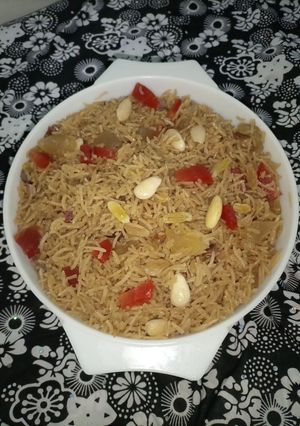 A picture of Jaggery Rice.