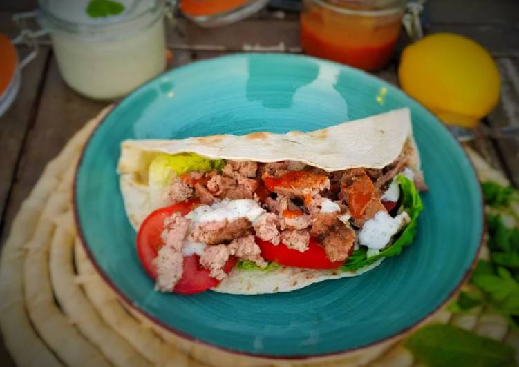 Kebab casero a la parrilla