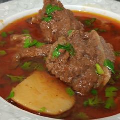 A picture of Aloo mutton.