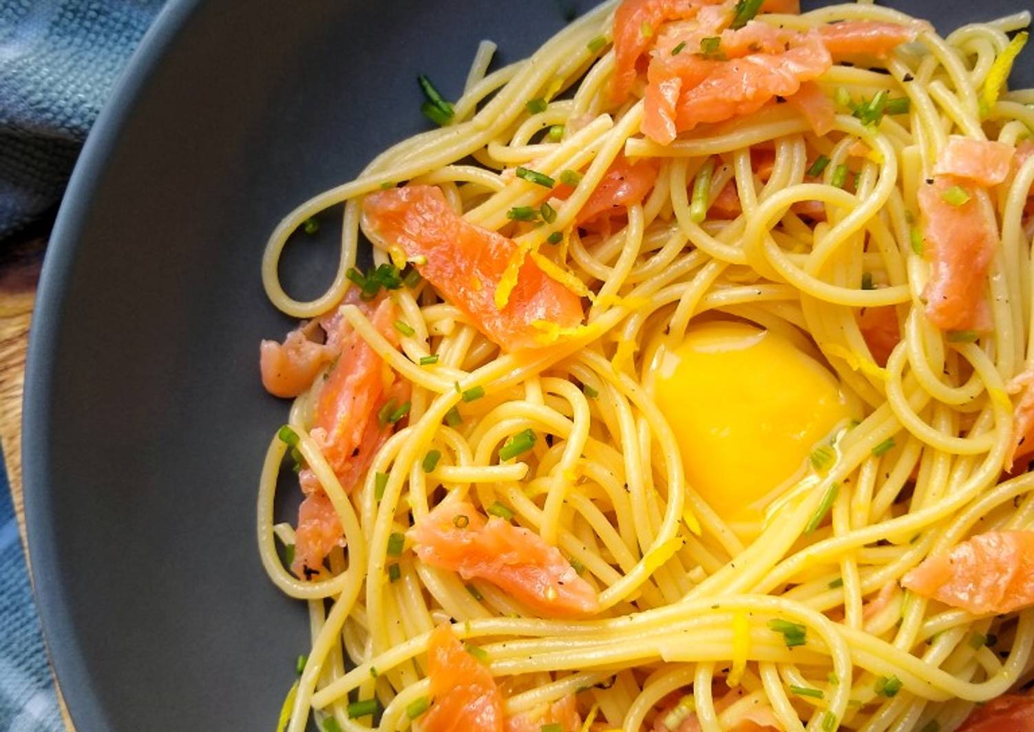 Salmon 'Carbonara' Recipe by Natalie Marten Cookpad
