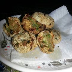 A picture of Matar cutlet.