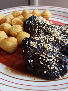 Una foto de Plateada de lomo con miel y soja