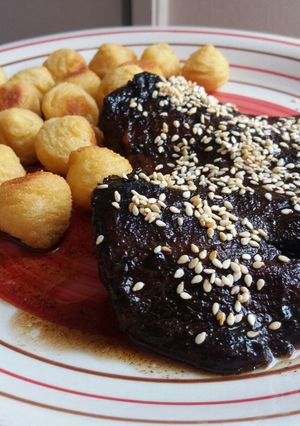 Una foto de Plateada de lomo con miel y soja
