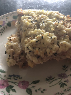A picture of Left over baguette bread 🥖 breakfast.