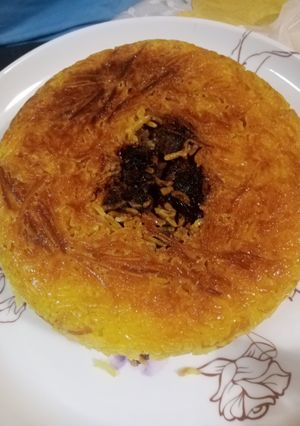 عکسی از دستور رشته پلو با قلقلی