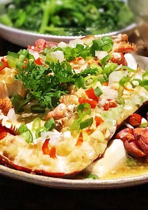 🦞蒜蓉蒸龍蝦；波士頓龍蝦） 的食譜成品照片