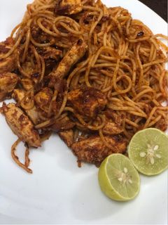 صورة لوصفة مكرونه بالدجاج