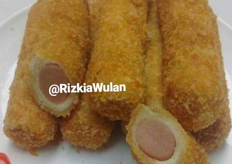 Stik Sosis Gulung Roti
