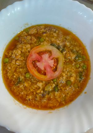 A picture of Chicken qeema.