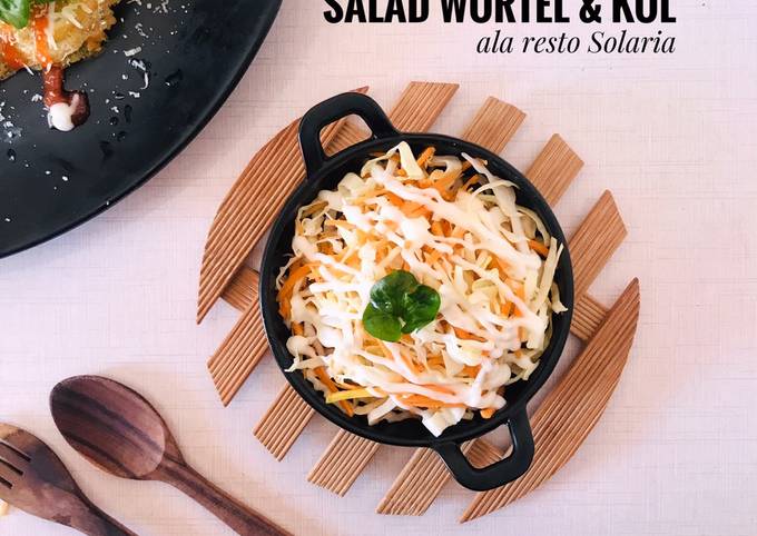 Cara membuat Salad Kol & Wortel Ala Resto