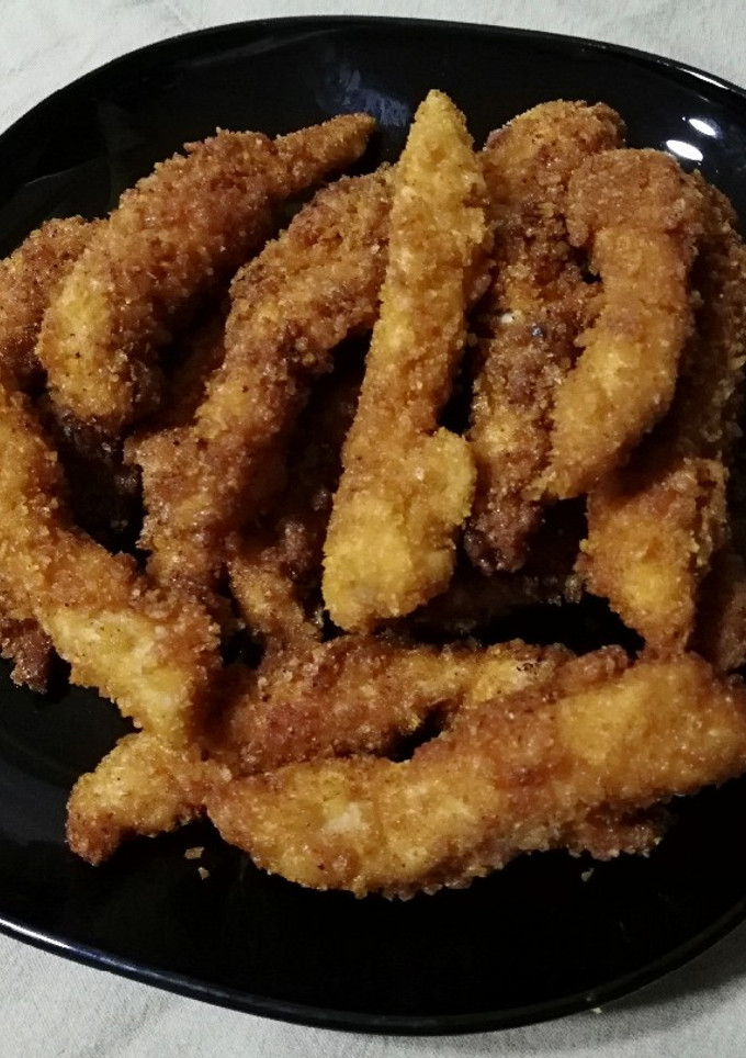 Una foto de Fingers de pollo con paprika y garam masala