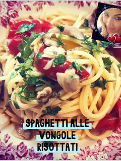 Foto di Spaghetti alle vongole risottati