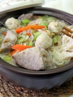 芋頭魚丸米粉湯 的食譜成品照片