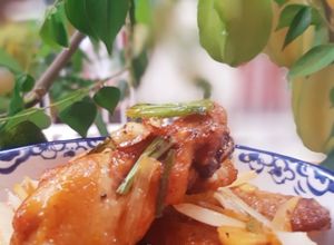 Hình của món Cánh gà chiên nước mắm da giòn.