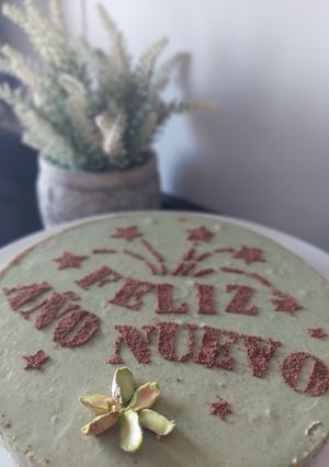 Una foto de Cheesecake de pistachos