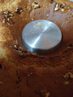Una foto de Budín de banana nuez y dulce de leche