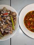Kerang rebus & pencicah