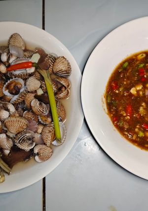 Gambar Kerang rebus & pencicah
