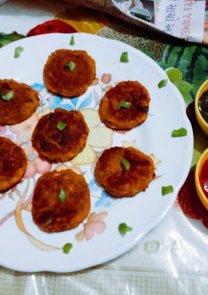 A picture of Healthy tasty delicious left over rajma tikki.