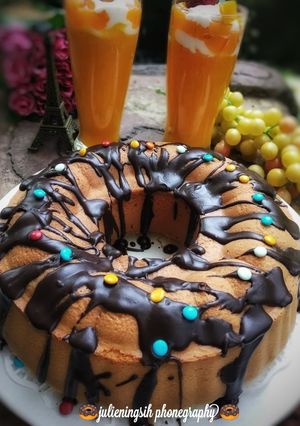 Foto resep Bolu Nutrijel Mangga toping Coklat. #paders_2ndanniv