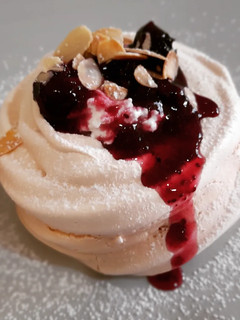 Una foto de Pavlova clásica