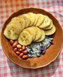 #Eatclean: Cháo yến mạch hoa đậu biếc