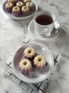 Foto resep Kue Putu Ayu Ubi Ungu Keju