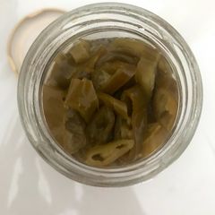 A picture of Homemade Pickled Green Chilli.