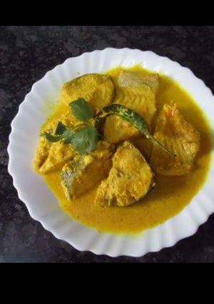 A picture of Bhapa macch (a Bengali dish).