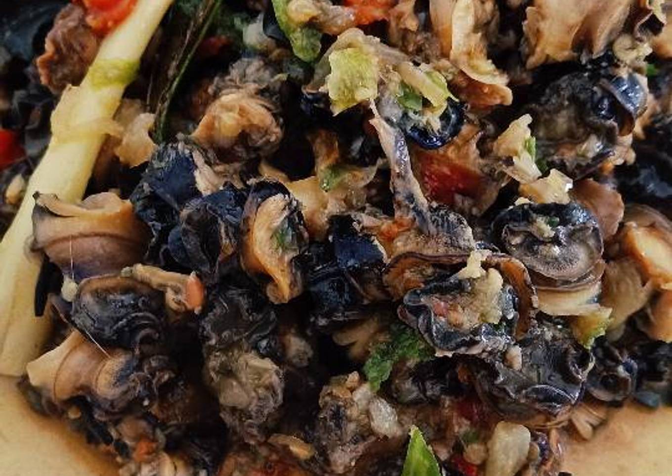 Resep Keong mas tumis rica-rica, Enak