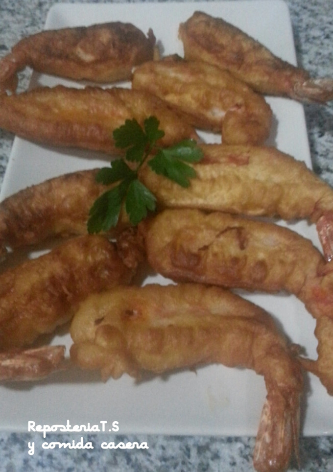Una foto de Gambas rebozada