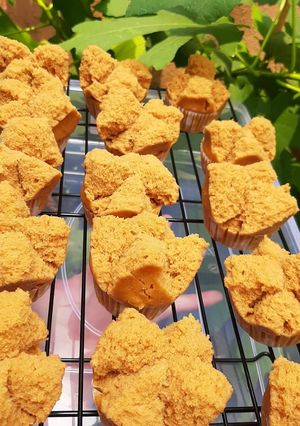 Foto resep Bolu kukus gula merah tanpa MIXER hasilnya Woww banget👩‍🍳