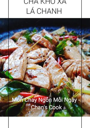 Hình của món Chả chay kho xả lá chanh.