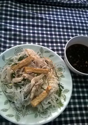 Hình của món Hủ tiếu xào chay.