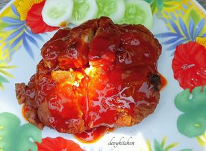 Foto resep 1210. Ayam Goreng Tepung Pedas Chococinno Hot Lava