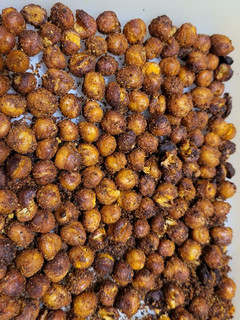 Una foto de Snack garbanzos saludable en freidora de aire