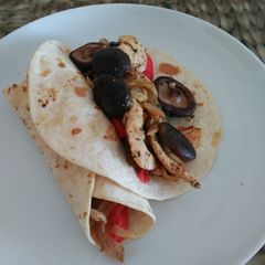 A picture of Shiitake & Chicken Tacos.
