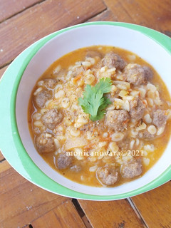 Foto resep Beef & Tomato Alphabet Soup (MPASI 1th+)