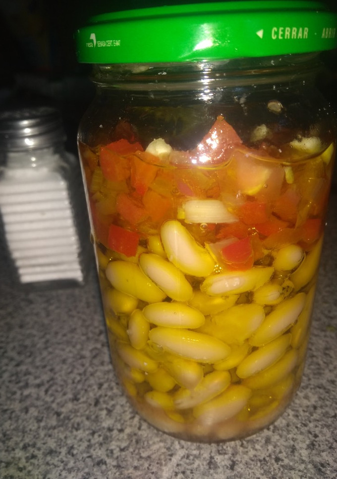 Una foto de Porotos al escabeche