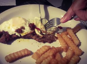 Una foto de Milanesa de carne a caballo