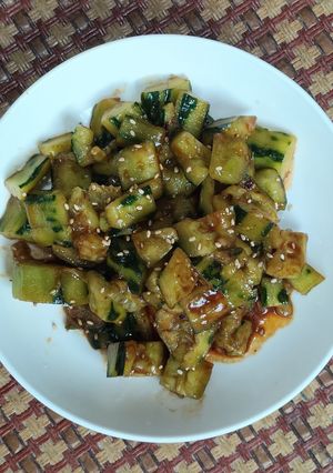 Foto resep Smashed Cucumber Salad (拍⻩⽠) khas Tiongkok