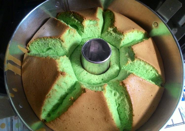 Resep Chiffon Pandan Putih Telur wangiiii no bau telur Anti Gagal