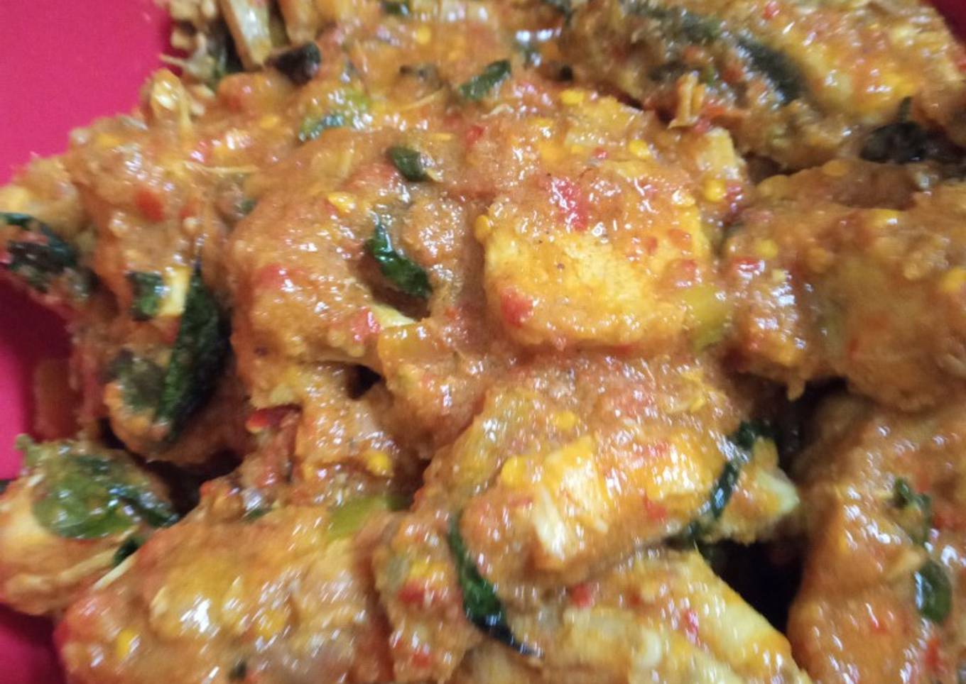 Ayam rica rica daun kemangi