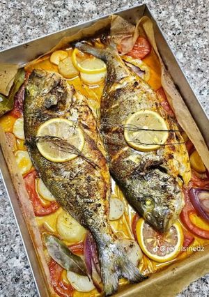 صورة لوصفة سمك دوراد فالفرن