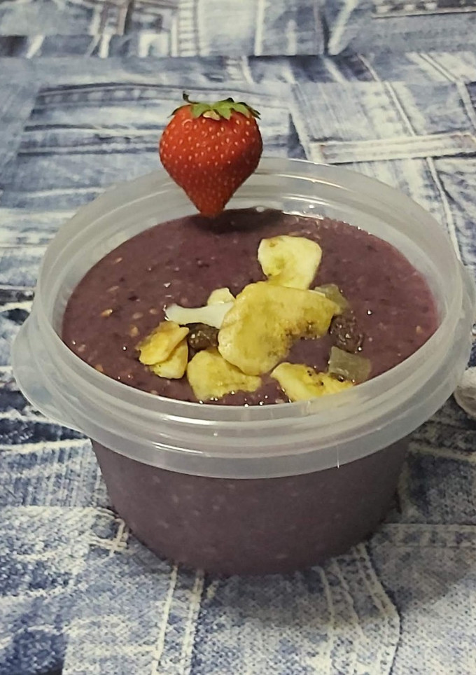 Una foto de Smoothie marrón aprovechamiento